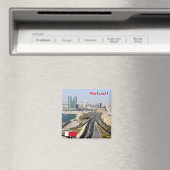 zBH008 MANAMA, Road & Towers, Bahrain Asia, Fridge Magneet (Insitu (Vaatwasser))