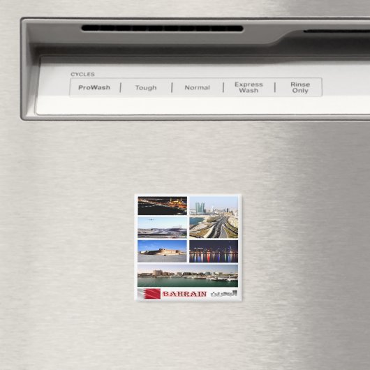 zBH010 BAHRAIN, Azië, Fridge Magneet (Insitu (Vaatwasser))