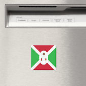 ZBI001 BURUNDI FLAG, Afrika, Fridge Magneet (Insitu (Vaatwasser))