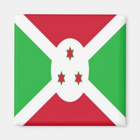 ZBI001 BURUNDI FLAG, Afrika, Fridge Magneet (Voorkant)