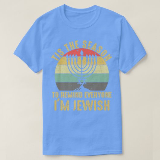 zBkX  is de Seizoen Hanoekah Chanokah Jewi T-shirt (Design voorkant)