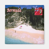 zBM010 BERMUDA, Beach, Amerika, Fridge Magneet (Voorkant)