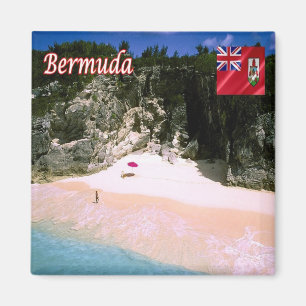 zBM010 BERMUDA, Beach, Amerika, Fridge Magneet