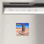 zBO015 TIAHUANACO, Ponce Monolith, Boliva, Fridge Magneet (Insitu (Vaatwasser))