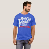 Zbornak en Petrillo voor President 2028 T-shirt (Voorkant volledig)