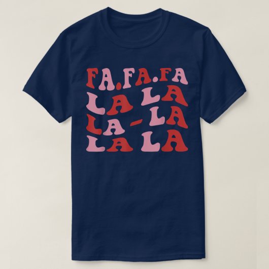 ZbQm Fa La La Kerstpajama Merry Xmas Matching T-shirt (Design voorkant)