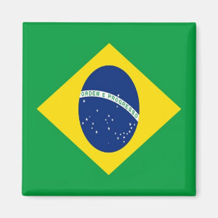 zBR001 BRAZILIË FLAG, Amerika, Fridge Magneet