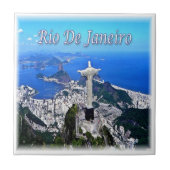 zBR005 RIO DE JANEIRO, Christus Verlosser, Tegeltje (Voorkant)