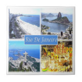 zBR006 RIO DE JANEIRO, Mozaïek, Brazilië, Tegeltje (Voorkant)
