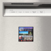 zBR011 SAO PAULO I Love, Mosaic, Fridge Magneet (Insitu (Vaatwasser))