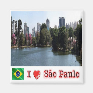 zBR012 SAO PAULO I Love, Brazilië, Ibirapuera, Fri Magneet