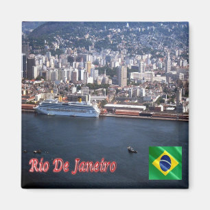 zBR024 RIO DE JANEIRO, Uitzicht vanuit de lucht, B Magneet
