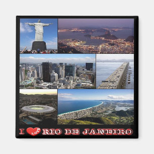 zBR025 RIO DE JANEIRO I Love, Brazilië, Fridge Magneet