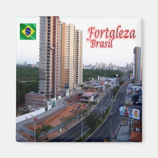 zBR034 FORTALEZA, Brazilië, Amerika, Fridge Magneet (Voorkant)
