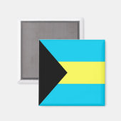 zBS001 BAHAMAS, Vlag, Amerika, Fridge Magneet (Voorkant / Achterkant)
