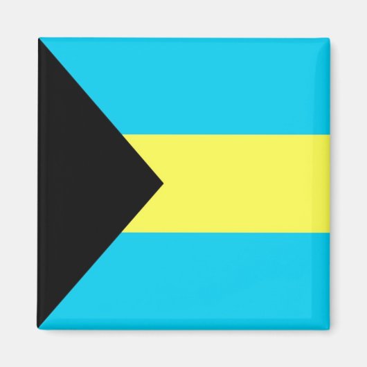 zBS001 BAHAMAS, Vlag, Amerika, Fridge Magneet (Voorkant)