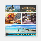 zBS005 BAHAMAS, Mosaic, Amerika, Fridge Magneet (Voorkant)