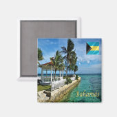 zBS012 BAHAMAS, Panorama, Amerika, Fridge Magneet (Voorkant / Achterkant)