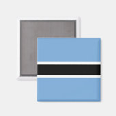 zBW001 BOTSWANA FLAG, Afrika, Fridge Magneet (Voorkant / Achterkant)