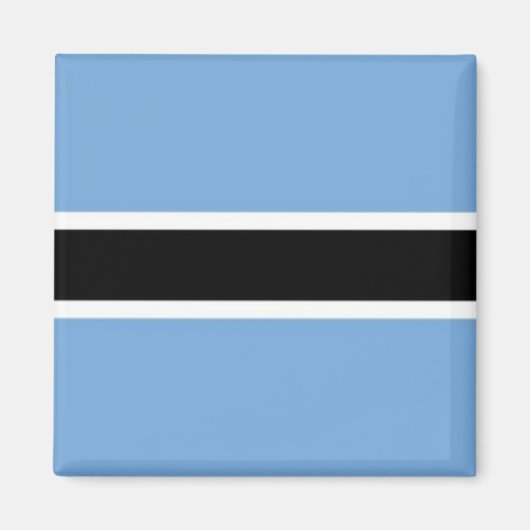 zBW001 BOTSWANA FLAG, Afrika, Fridge Magneet (Voorkant)