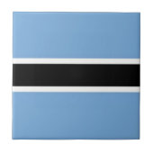 zBW001 BOTSWANA VLAG, Afrika, Tegeltje (Voorkant)
