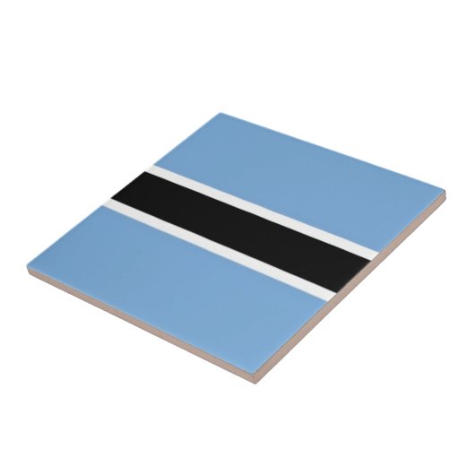zBW001 BOTSWANA VLAG, Afrika, Tegeltje (Zijkant)