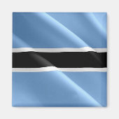 zBW002 BOTSWANA WAVING FLAG, Afrika, Fridge Magneet (Voorkant)