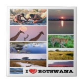 zBW003 BOTSWANA I LOVE, Mozaïek, Afrika, Tegeltje (Voorkant)