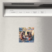 zBW013 BOTSWANA, BushmenSan, Afrika, Fridge Magneet (Insitu (Vaatwasser))