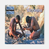 zBW013 BOTSWANA, BushmenSan, Afrika, Fridge Magneet (Voorkant)