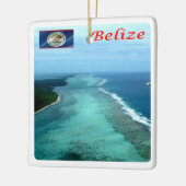 zBZ005 BELIZE Barrier Reef, Amerika, Keramisch Ornament (Links)