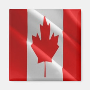 zCA002 CANADA, Wapperende Vlag, Amerika, Koelkast Magneet