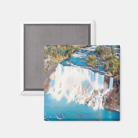 zCA003 NIAGARA-HERFSTEN, Panorama, Amerika, Fridge Magneet (Voorkant / Achterkant)