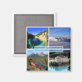 zCA005 CANADA, Mosaic, Amerika, Fridge Magneet (Voorkant / Achterkant)