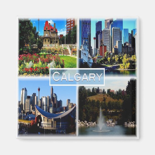 zCA006 CALGARY, Mosaic, Alberta, Canada, Fridge Magneet (Voorkant)
