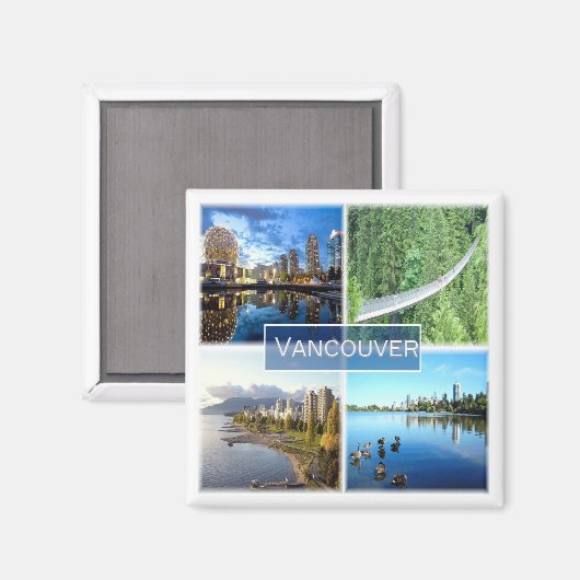 zCA008 VANCOUVER mozaïek, Canada, Amerika, Fridge Magneet (Voorkant / Achterkant)