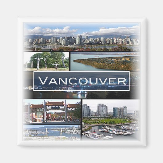 zCA009 mozaïek van VANCOUVER in Canada, Fridge Magneet (Voorkant)