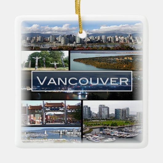 zCA009 mozaïek van VANCOUVER in Canada, Keramisch Ornament (Voorkant)