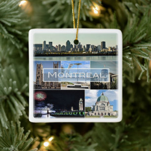 zCA010 MONTREAL, Mosaic, Canada, Amerika, Fridge M Keramisch Ornament