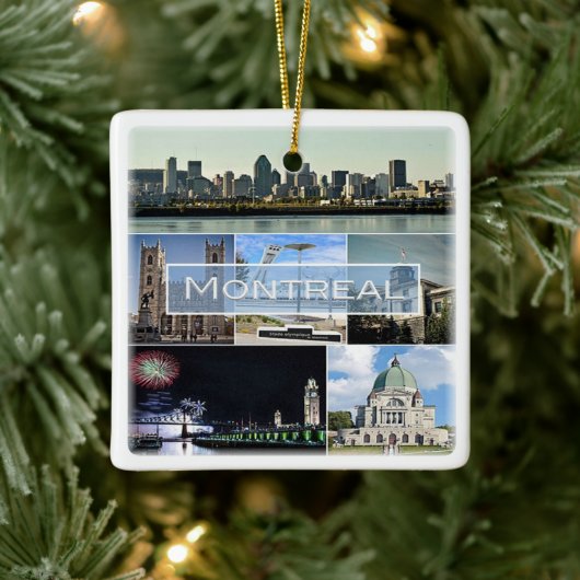 zCA010 MONTREAL, Mosaic, Canada, Amerika, Fridge M Keramisch Ornament (Boom)
