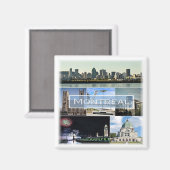 zCA010 MONTREAL, Mosaic, Canada, Amerika, Fridge Magneet (Voorkant / Achterkant)