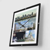 zCA010 MONTREAL, Mosaic, Canada, Amerika, Vierkante Klok (Hoek)