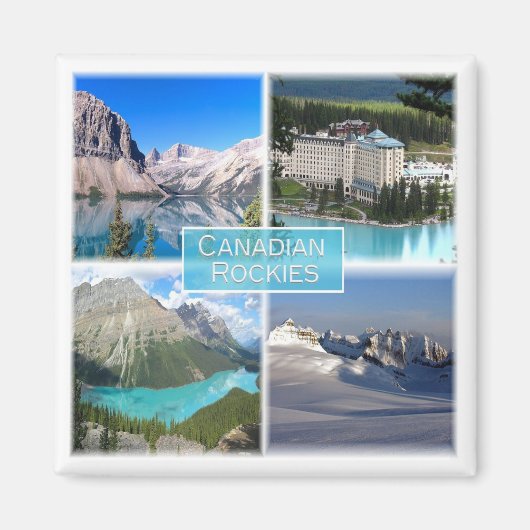 zCA011 CANADIAN ROCKIES, Mosaic, Canada, Fridge Magneet (Voorkant)