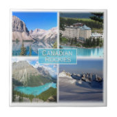 zCA011 CANADIAN ROCKIES, Mozaïek, Canada, Tegeltje (Voorkant)