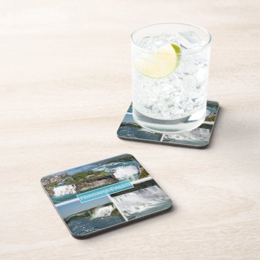 zCA012 NIAGARA-HERFSTEN van de Rainbow-brug, Bier Onderzetter (Rechterzijde)