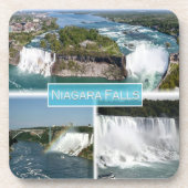 zCA012 NIAGARA-HERFSTEN van de Rainbow-brug, Bier Onderzetter (Voorkant)