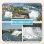 zCA012 NIAGARA-HERFSTEN van de Rainbow-brug, Kartonnen Onderzetters (Voorkant)