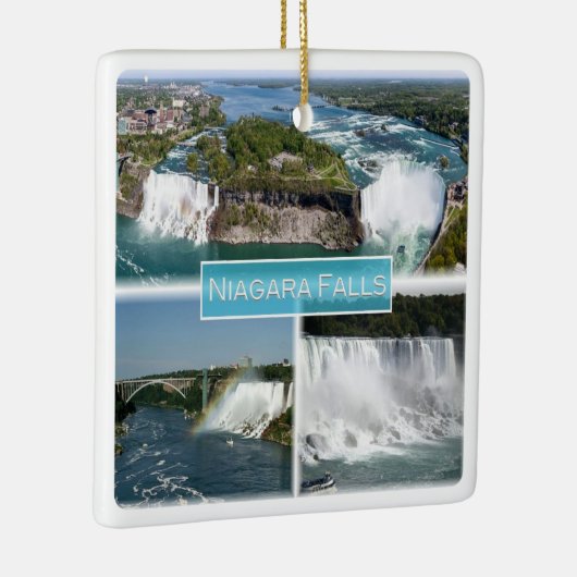 zCA012 NIAGARA-HERFSTEN van de Rainbow-brug, Keramisch Ornament (Rechts)