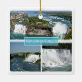 zCA012 NIAGARA-HERFSTEN van de Rainbow-brug, Keramisch Ornament (Achterkant)