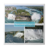 zCA012 NIAGARA-HERFSTEN van de Rainbow-brug, Tegeltje (Voorkant)